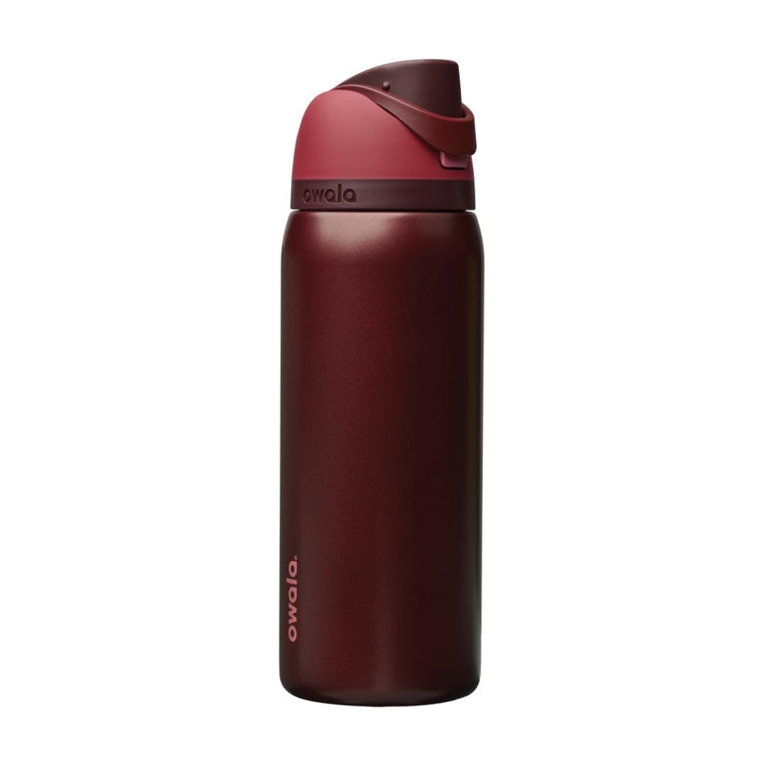 Owala FreeSip Insulated Stainless Steel Water Bottle with Straw, BPA-Free Sports Water Bottle, Great for Travel, 24 Oz, Denim