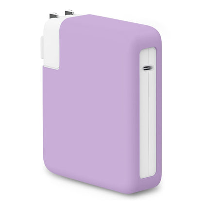 Soft Silicone 140W Charger Protector Case Sleeve for 2026 MacBook Pro 16 inch A3428 A3429 A3186 A3403 A2991 A2780 A2485 M5 M4 M3 M2 M1 Chip 2024-2021, 140W Power Adapter Cover, Navy Blue