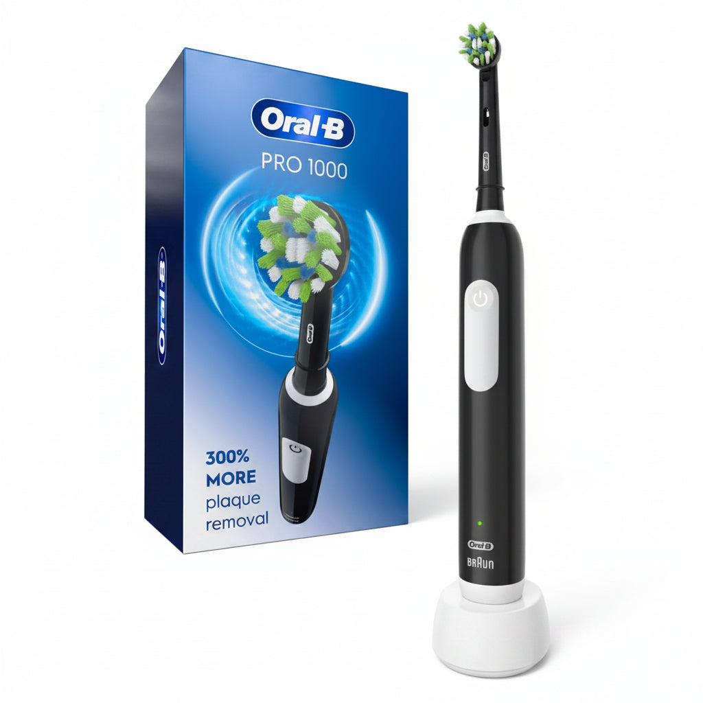 Oral-B Pro 1000 Rechargeable Electric Toothbrush, Black