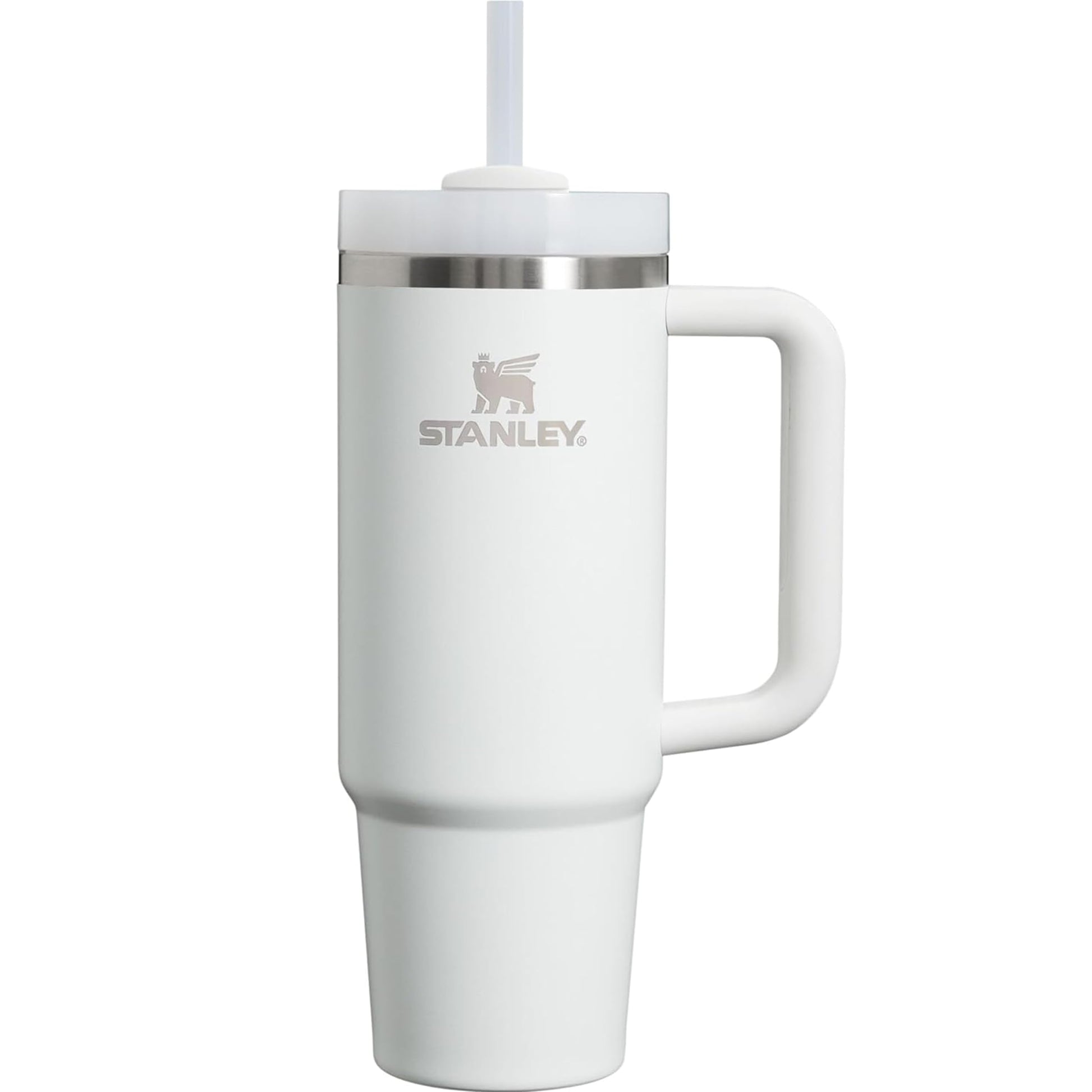 STANLEY Quencher H2.0 Tumbler with Handle and Straw 40 oz | Flowstate 3-Position Lid | Cup Holder Compatible for Travel | Insulated Stainless Steel Cup | BPA-Free | Cream 2.0