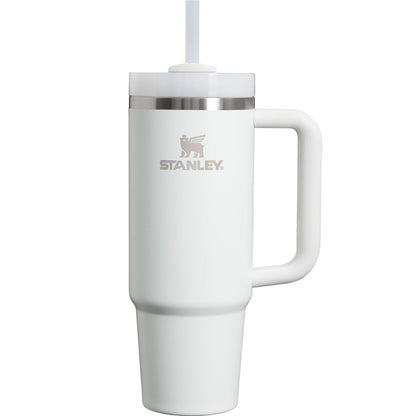 STANLEY Quencher H2.0 Tumbler with Handle and Straw 40 oz | Flowstate 3-Position Lid | Cup Holder Compatible for Travel | Insulated Stainless Steel Cup | BPA-Free | Cream 2.0