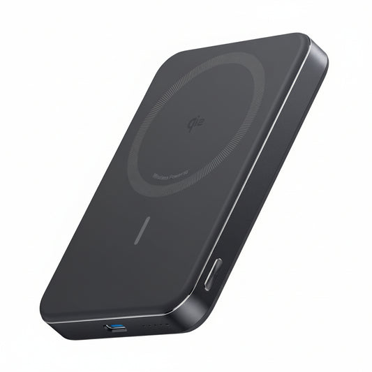ANKER MagGo Power Bank, Slim 10,000mAh Magnetic Battery Pack, Qi2 Certified 15W Ultra-Fast MagSafe Compatible Portable Charger, Ergonomic Design, for iPhone17/16/15/14 Series, and More