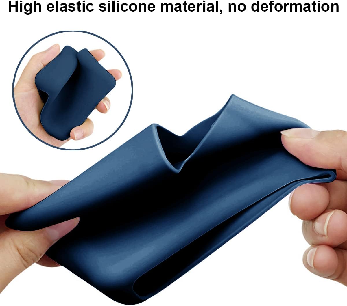 Soft Silicone 140W Charger Protector Case Sleeve for 2026 MacBook Pro 16 inch A3428 A3429 A3186 A3403 A2991 A2780 A2485 M5 M4 M3 M2 M1 Chip 2024-2021, 140W Power Adapter Cover, Navy Blue