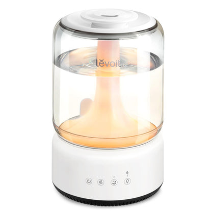 LEVOIT Top Fill Humidifiers for Bedroom, 2.5L Tank for Large Room, Easy to Fill & Clean, 28dB Quiet Cool Mist Air Humidifier for Home Baby Nursery & Plants, Auto Shut-off for Safety, 25H