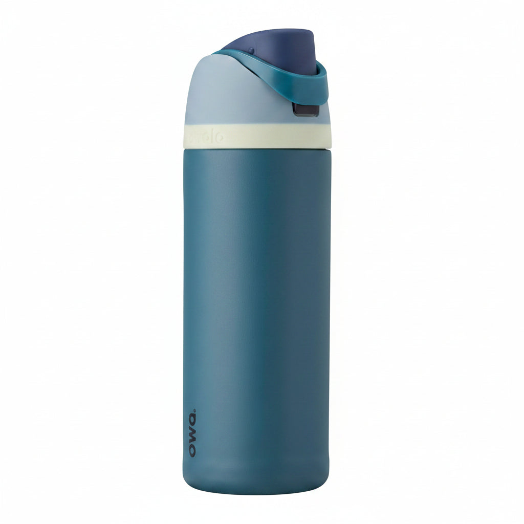 Owala FreeSip Insulated Stainless Steel Water Bottle with Straw, BPA-Free Sports Water Bottle, Great for Travel, 24 Oz, Denim