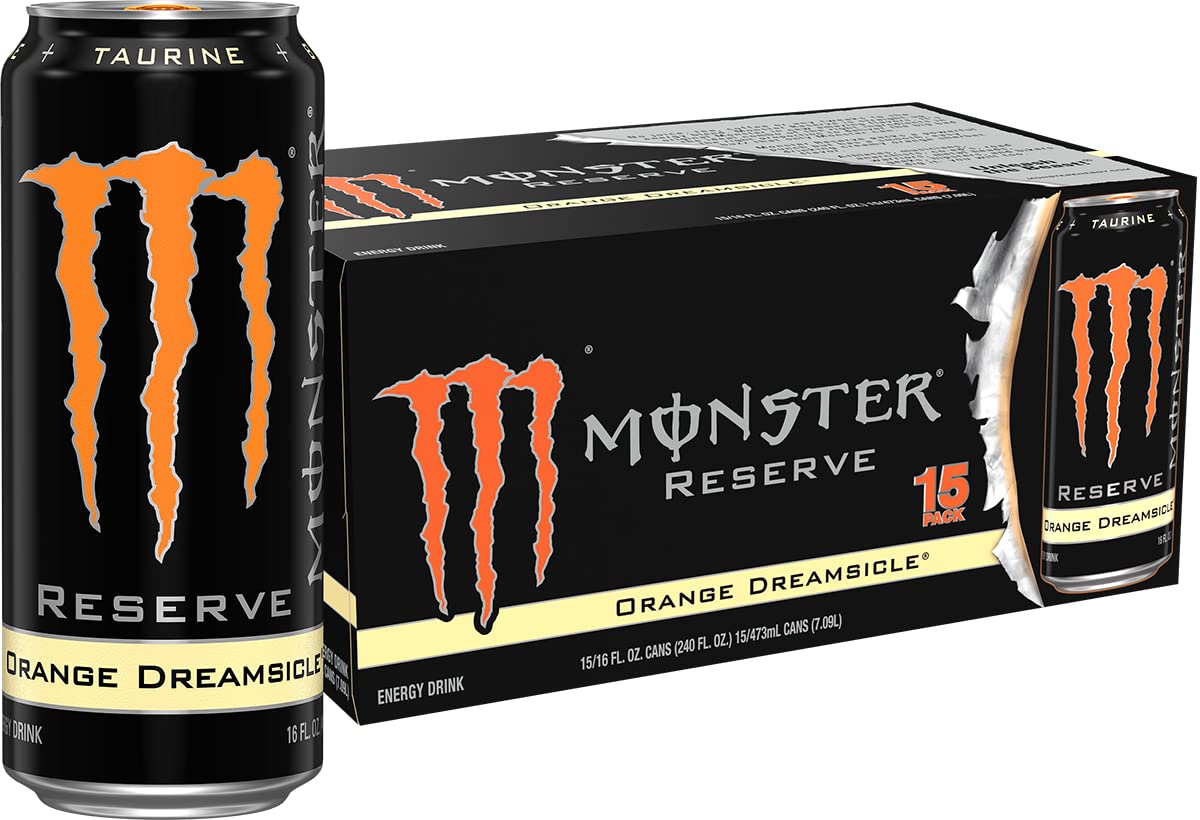 Monster Rehab Tea + Lemonade + Energy, Energy Drink 15.5 Ounce | Energy Iced Tea