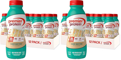 Premier Protein Shake, Chocolate, 30g Protein, No Added Sugar, 24 Vitamins & Minerals to Support Immune Health, 11.5 fl oz, 12 Pack