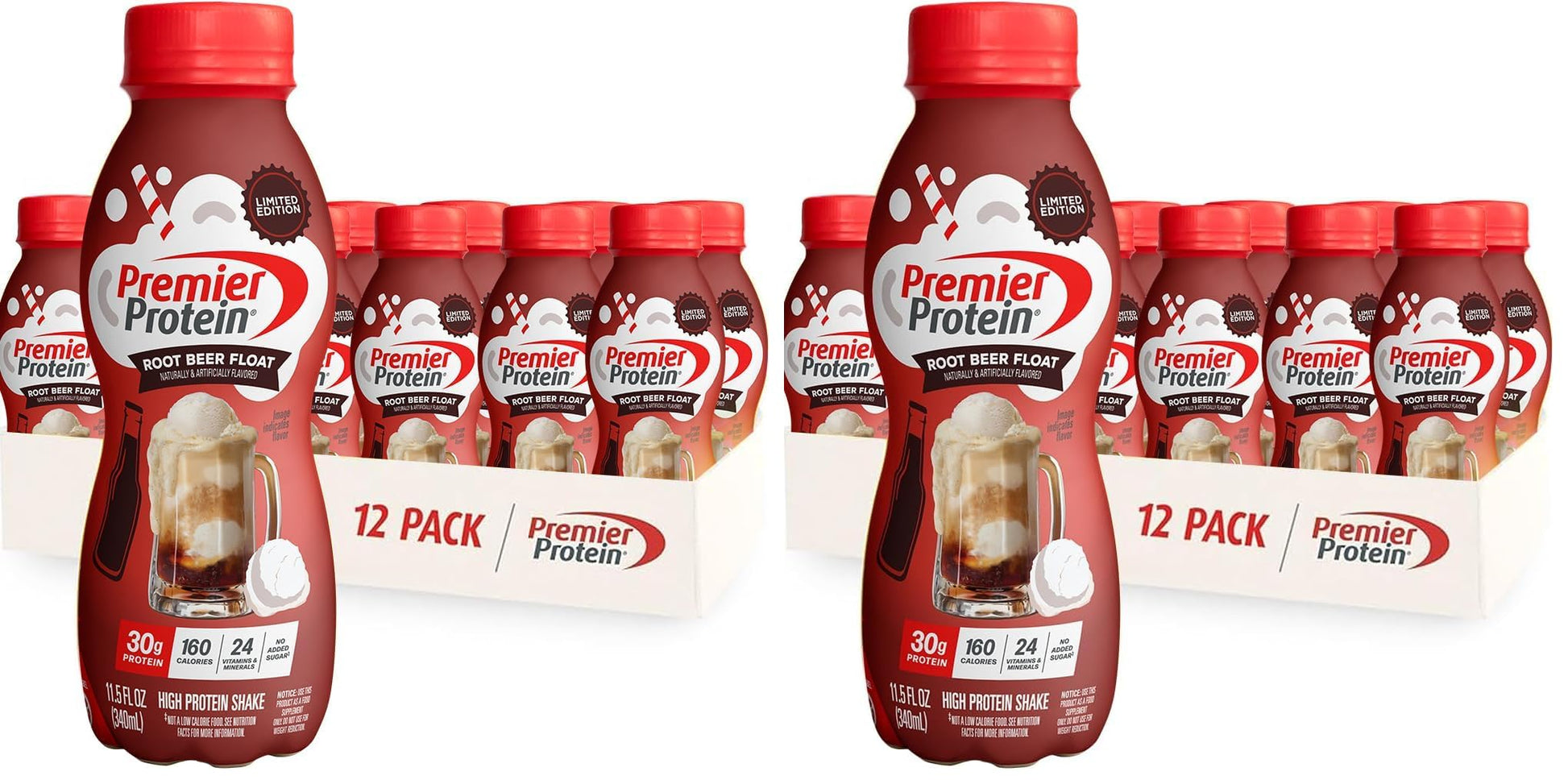 Premier Protein Shake, Chocolate, 30g Protein, No Added Sugar, 24 Vitamins & Minerals to Support Immune Health, 11.5 fl oz, 12 Pack