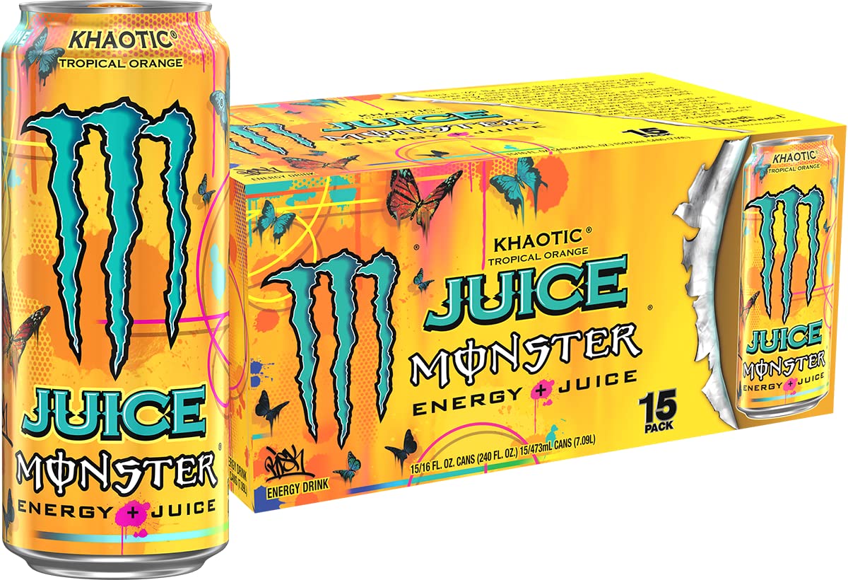 Monster Rehab Tea + Lemonade + Energy, Energy Drink 15.5 Ounce | Energy Iced Tea