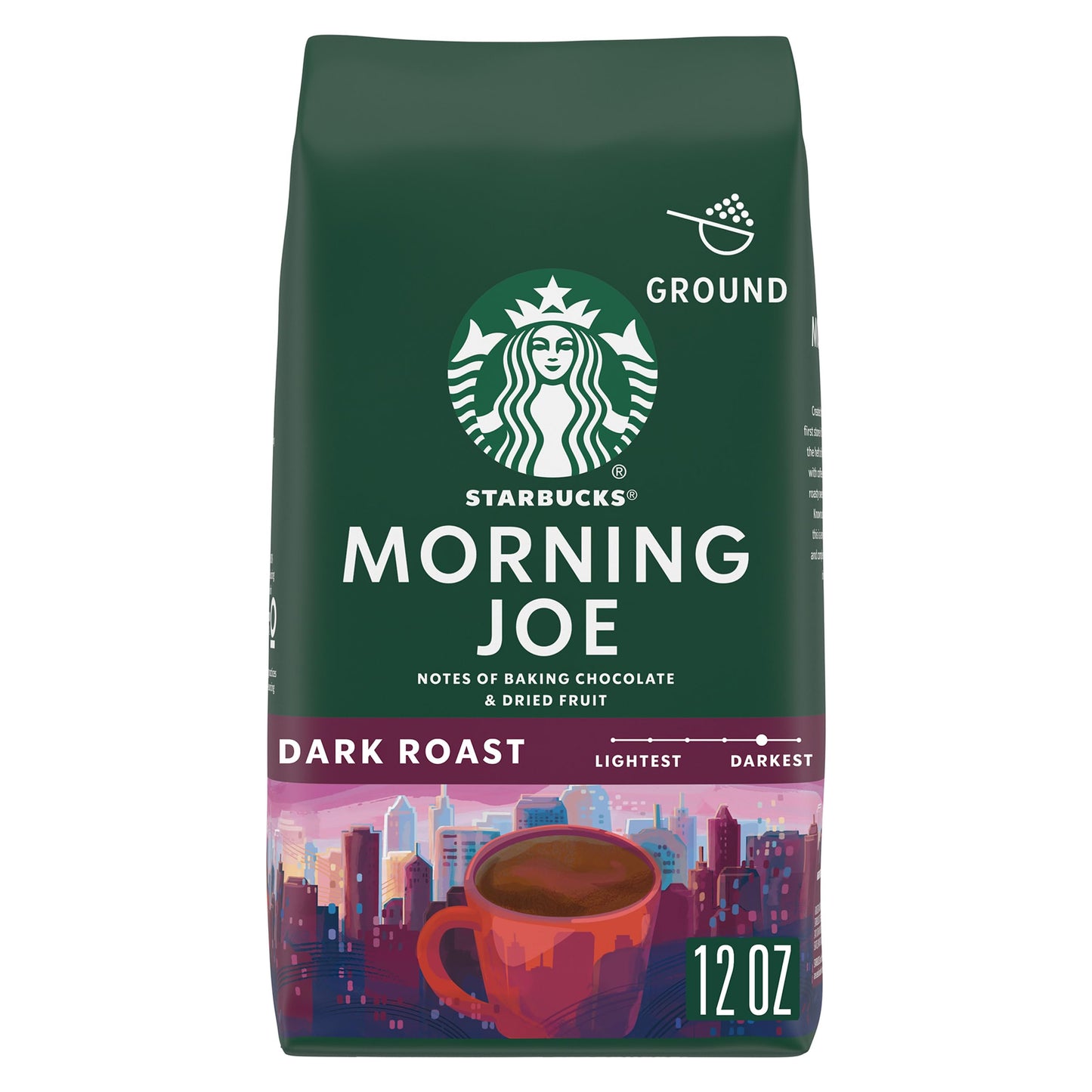Starbucks Ground Coffee, Dark Roast Hot or Iced Coffee, Italian Roast, Six 18 oz Bags​