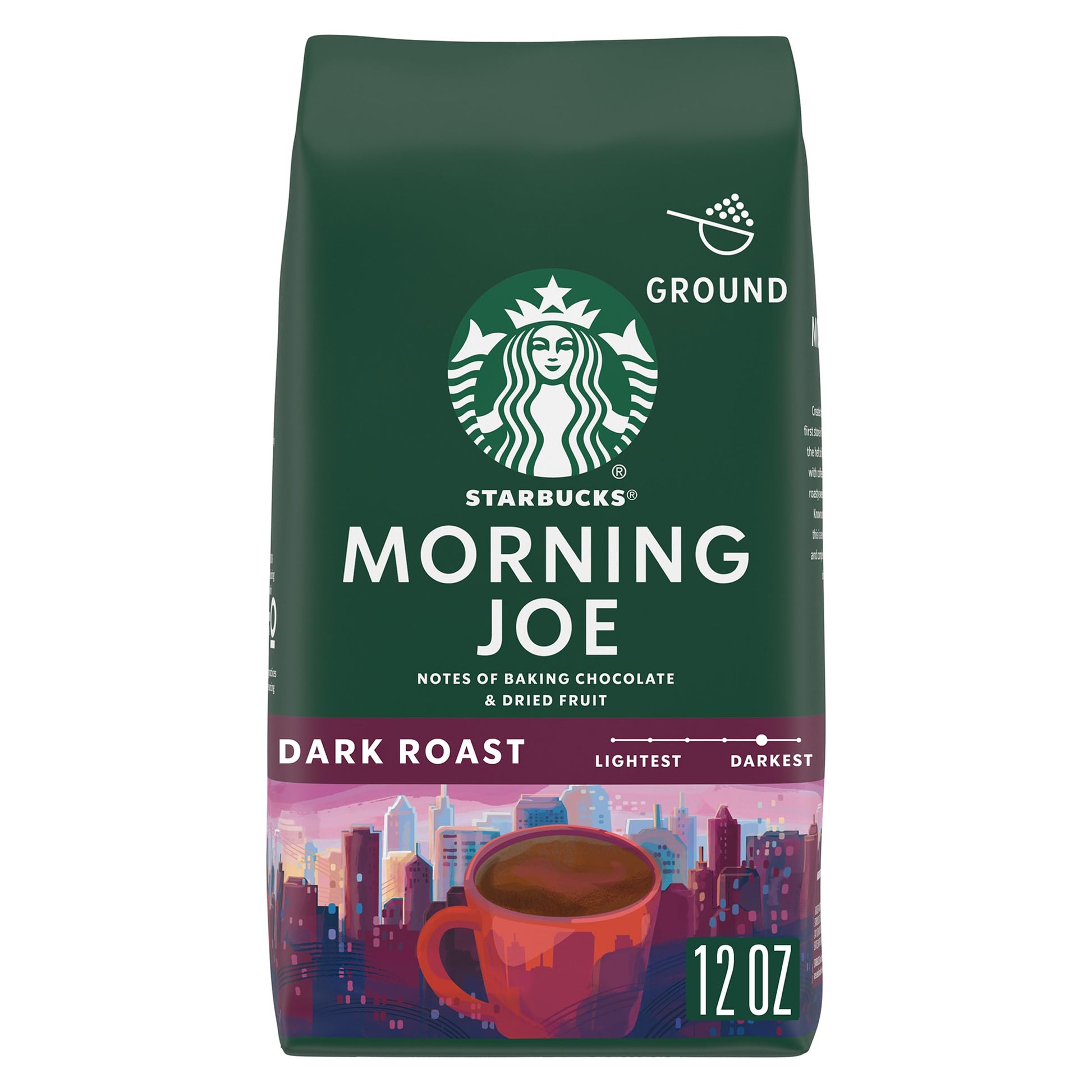 Starbucks Ground Coffee, Dark Roast Hot or Iced Coffee, Italian Roast, Six 18 oz Bags​