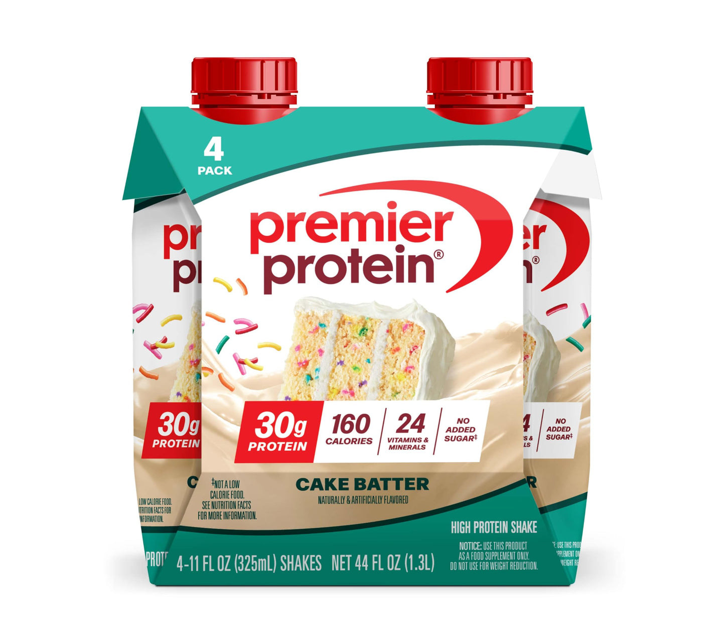 Premier Protein Shake, Café Latte with Caffeine for Energy – 30g Protein, No Added Sugar, 24 Vitamins & Minerals to Support Immune Health, 11 fl oz, 12 Pack