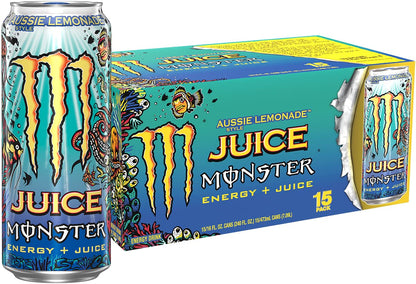 Monster Rehab Tea + Lemonade + Energy, Energy Drink 15.5 Ounce | Energy Iced Tea