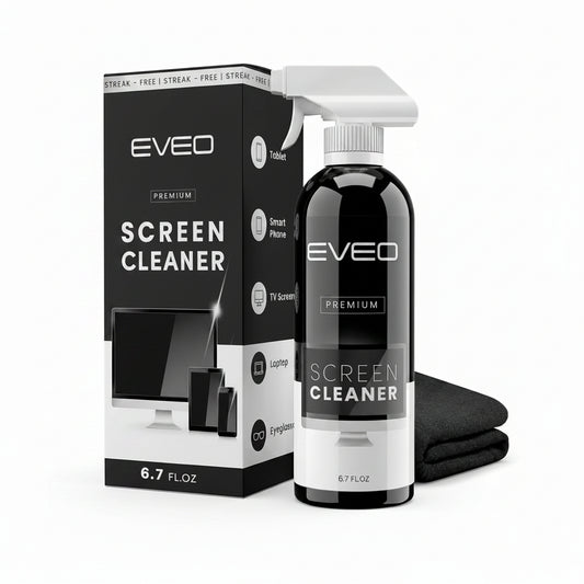 EVEO Screen Cleaner Spray - Large Screen Cleaner Bottle - TV Screen Cleaner, Computer Screen Cleaner, for Laptop, Phone, Ipad - Computer Cleaning kit Electronic Cleaner (1 Pack)