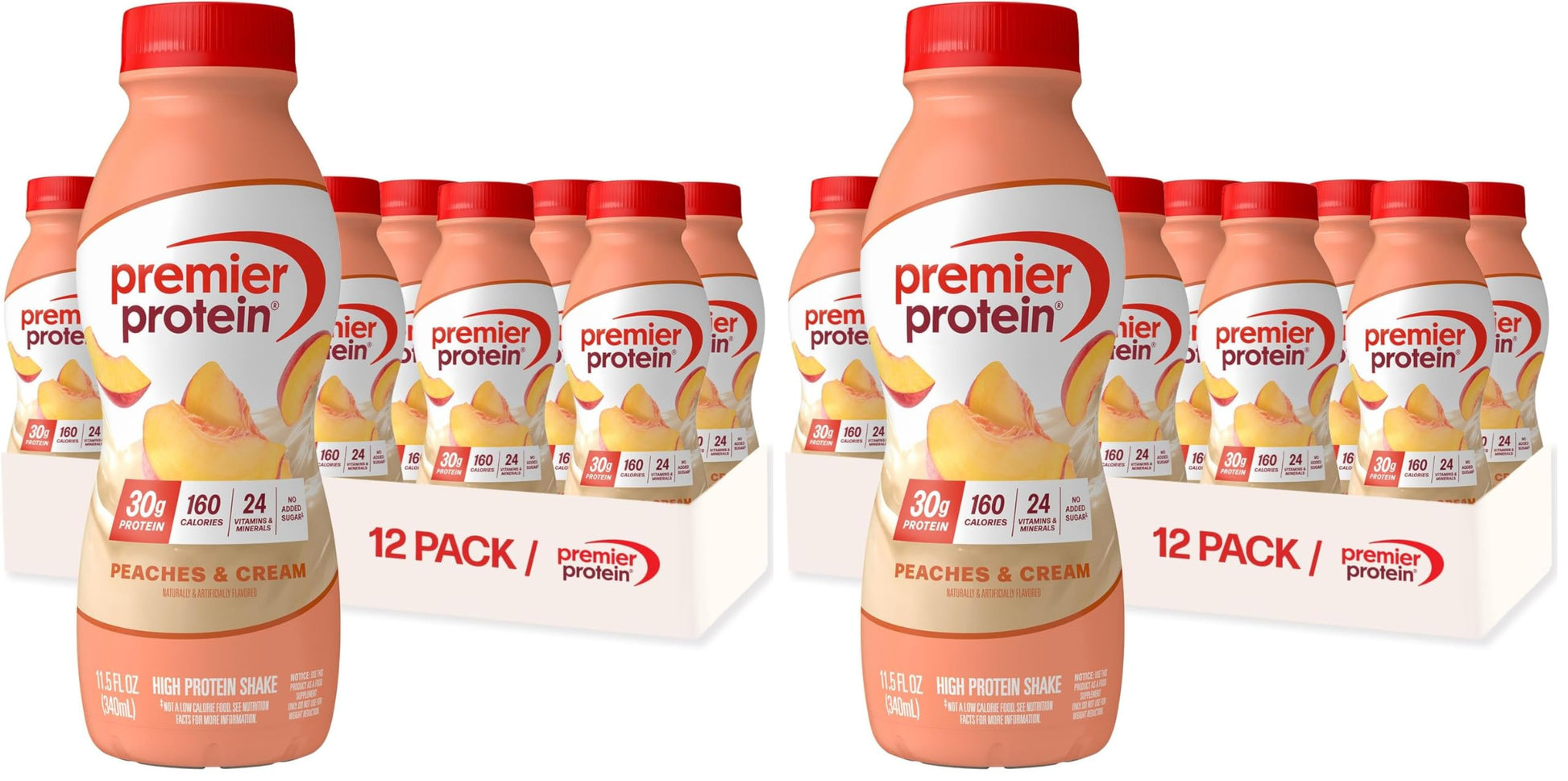 Premier Protein Shake, Chocolate, 30g Protein, No Added Sugar, 24 Vitamins & Minerals to Support Immune Health, 11.5 fl oz, 12 Pack