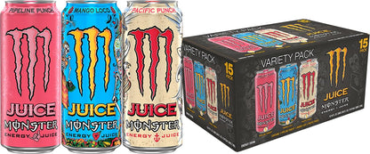 Monster Rehab Tea + Lemonade + Energy, Energy Drink 15.5 Ounce | Energy Iced Tea