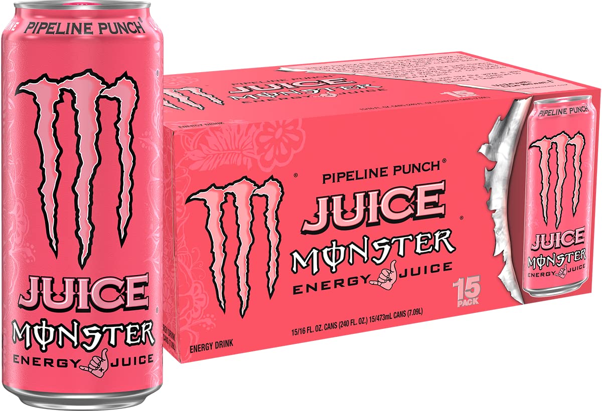 Monster Rehab Tea + Lemonade + Energy, Energy Drink 15.5 Ounce | Energy Iced Tea