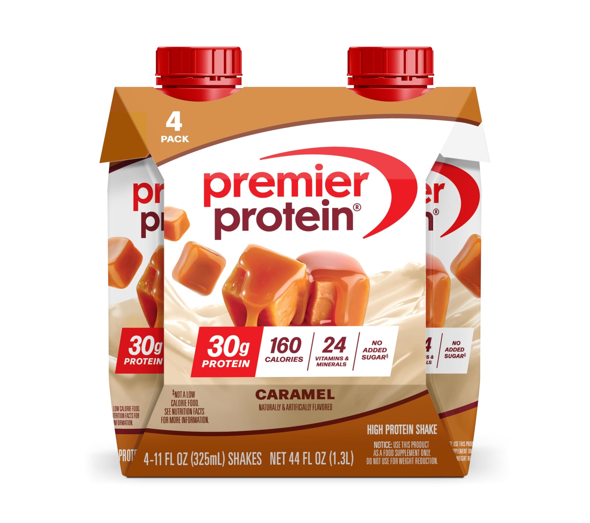 Premier Protein Shake, Café Latte with Caffeine for Energy – 30g Protein, No Added Sugar, 24 Vitamins & Minerals to Support Immune Health, 11 fl oz, 12 Pack