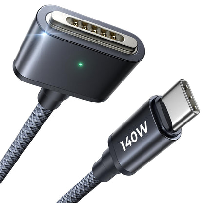 LISEN MacBook Charger USB-C to Magnetic 3 Cable (6.6FT) for M4/M3/M2 MacBook Pro Air M5 Charger, 140W Magnetic Safe 3 Cable Computer Laptop Cord for Pro (16"/14" 2026-2021) Air (15''/13'' 2026-2022)