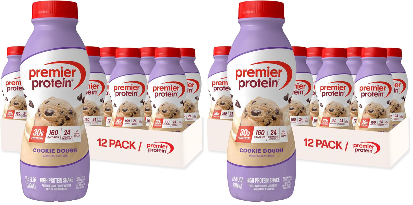 Premier Protein Shake, Chocolate, 30g Protein, No Added Sugar, 24 Vitamins & Minerals to Support Immune Health, 11.5 fl oz, 12 Pack