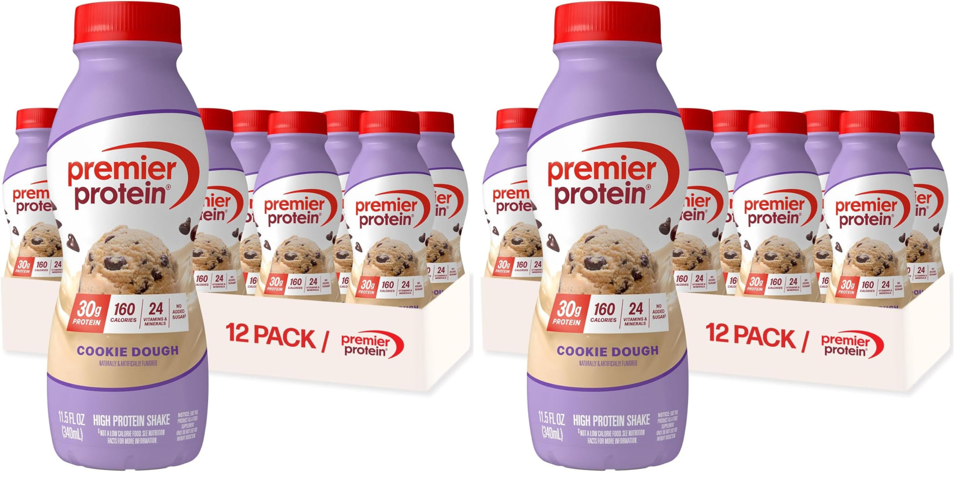 Premier Protein Shake, Chocolate, 30g Protein, No Added Sugar, 24 Vitamins & Minerals to Support Immune Health, 11.5 fl oz, 12 Pack