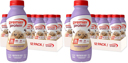 Premier Protein Shake, Chocolate, 30g Protein, No Added Sugar, 24 Vitamins & Minerals to Support Immune Health, 11.5 fl oz, 12 Pack