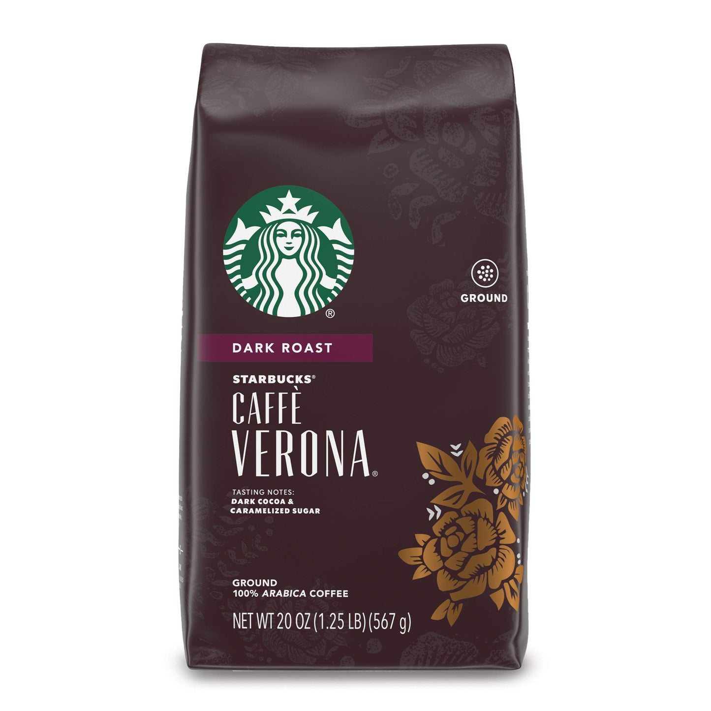 Starbucks Ground Coffee, Dark Roast Hot or Iced Coffee, Italian Roast, Six 18 oz Bags​