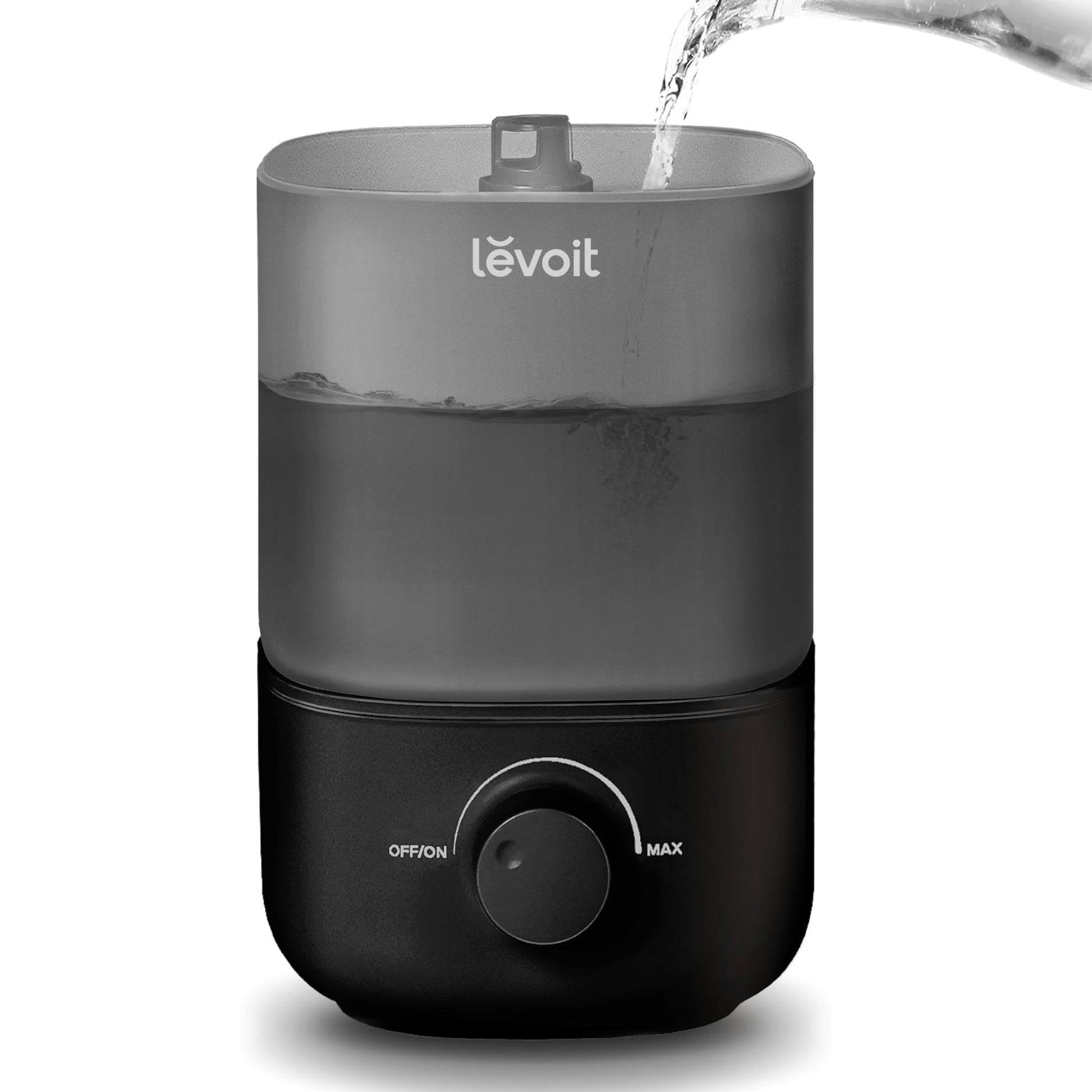 LEVOIT Top Fill Humidifiers for Bedroom, 2.5L Tank for Large Room, Easy to Fill & Clean, 28dB Quiet Cool Mist Air Humidifier for Home Baby Nursery & Plants, Auto Shut-off for Safety, 25H
