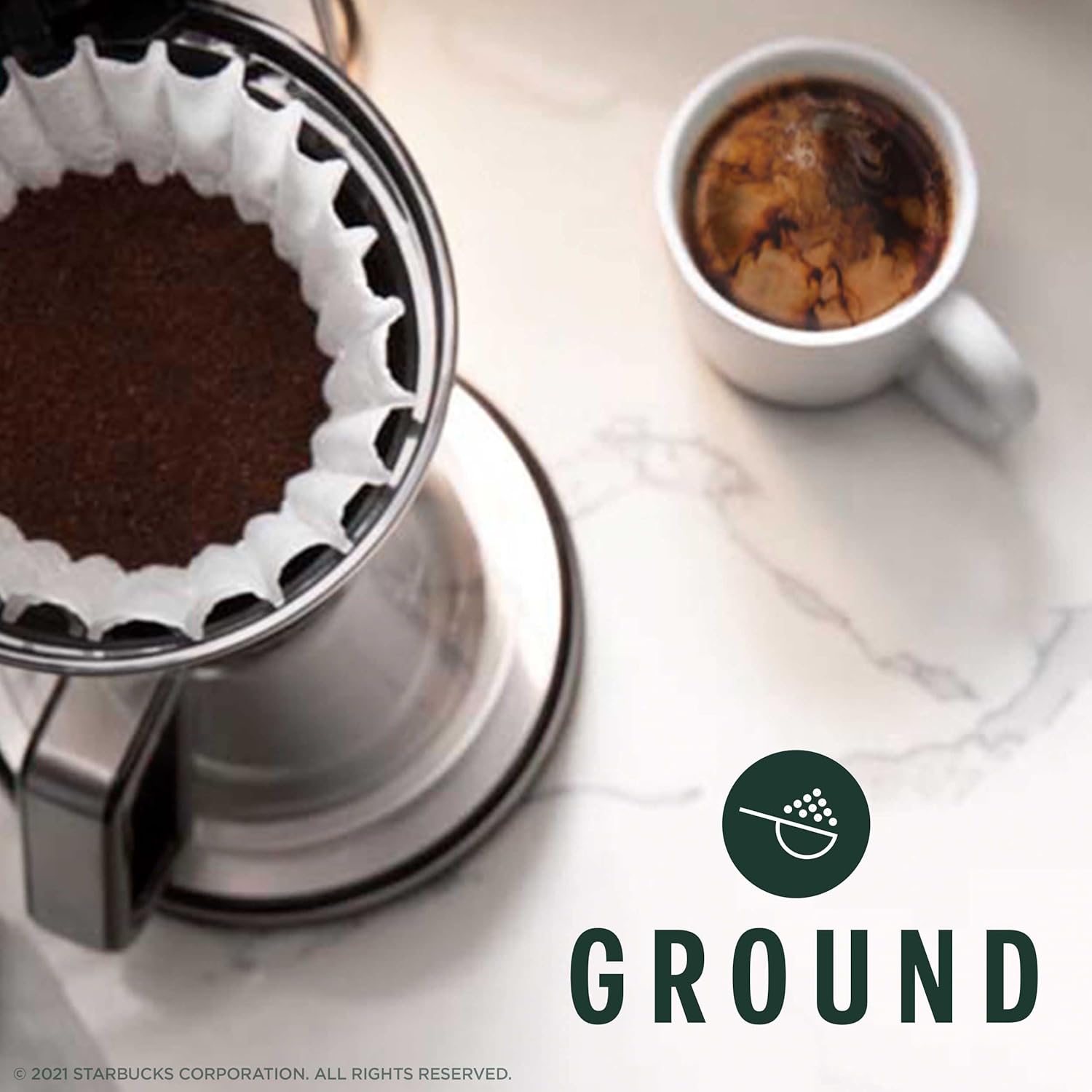 Starbucks Ground Coffee, Dark Roast Hot or Iced Coffee, Italian Roast, Six 18 oz Bags​
