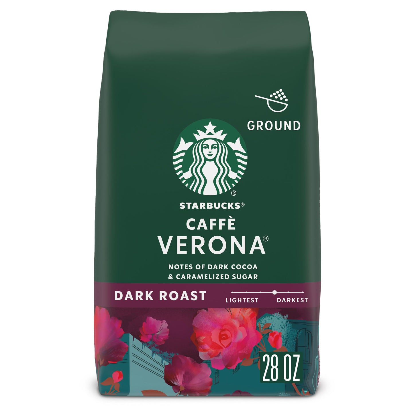 Starbucks Ground Coffee, Dark Roast Hot or Iced Coffee, Italian Roast, Six 18 oz Bags​