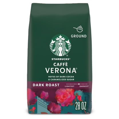 Starbucks Ground Coffee, Dark Roast Hot or Iced Coffee, Italian Roast, Six 18 oz Bags​