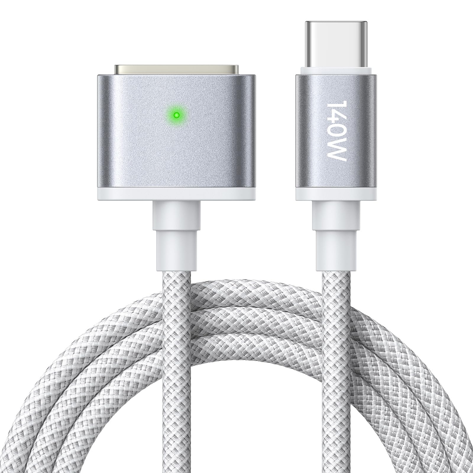 LISEN MacBook Charger USB-C to Magnetic 3 Cable (6.6FT) for M4/M3/M2 MacBook Pro Air M5 Charger, 140W Magnetic Safe 3 Cable Computer Laptop Cord for Pro (16"/14" 2026-2021) Air (15''/13'' 2026-2022)