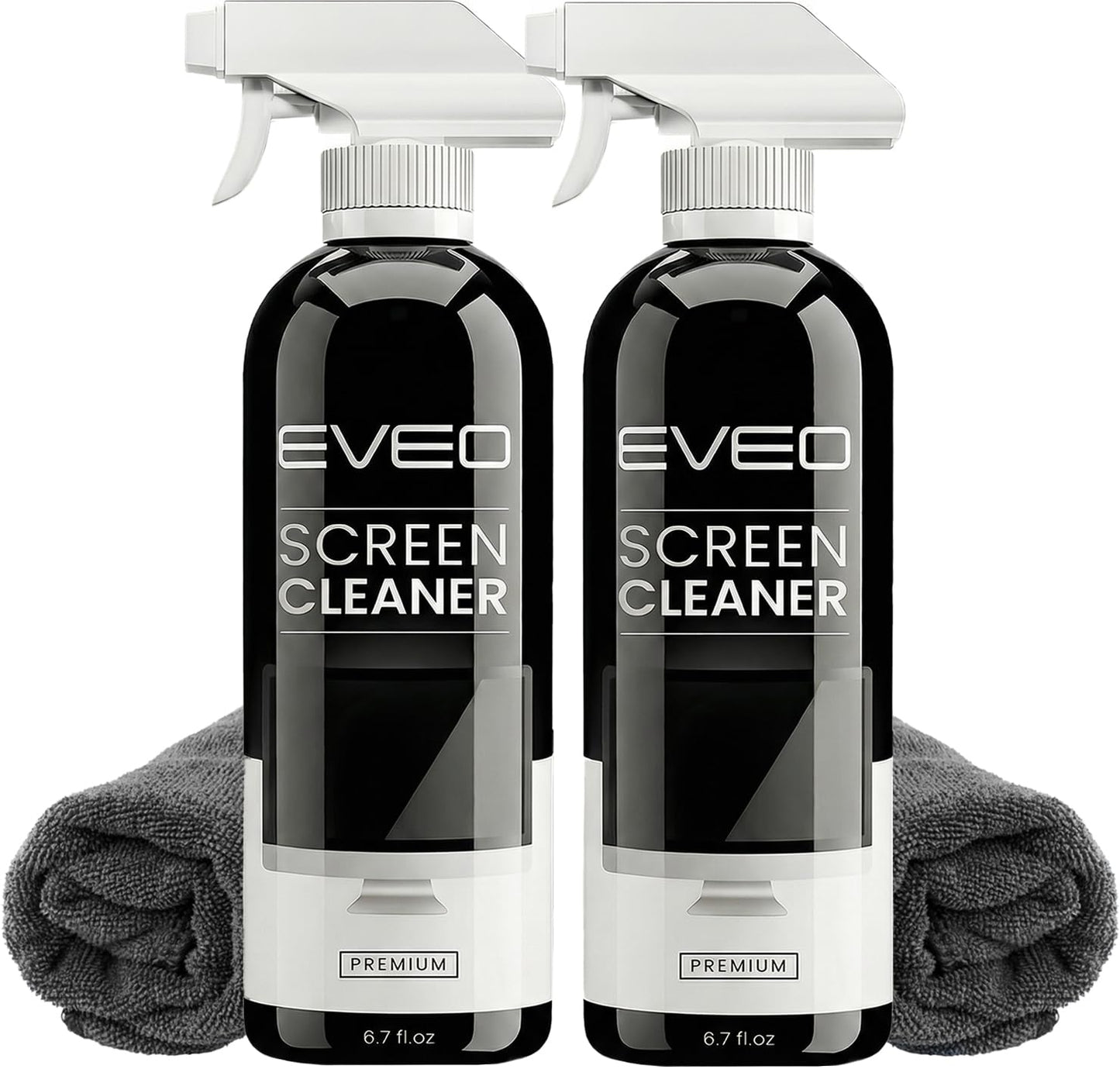 EVEO Screen Cleaner Spray - Large Screen Cleaner Bottle - TV Screen Cleaner, Computer Screen Cleaner, for Laptop, Phone, Ipad - Computer Cleaning kit Electronic Cleaner (1 Pack)