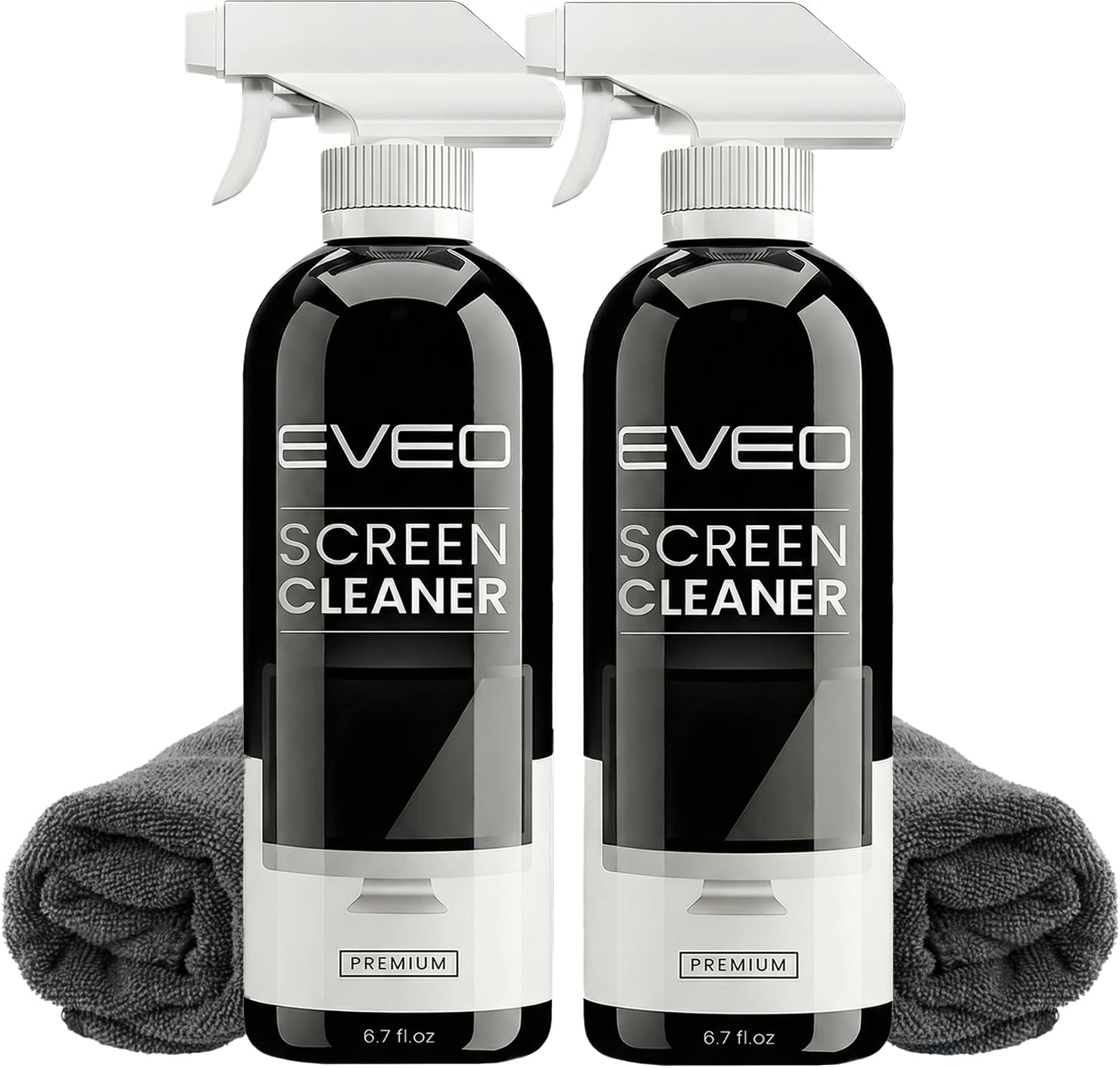 EVEO Screen Cleaner Spray - Large Screen Cleaner Bottle - TV Screen Cleaner, Computer Screen Cleaner, for Laptop, Phone, Ipad - Computer Cleaning kit Electronic Cleaner (1 Pack)