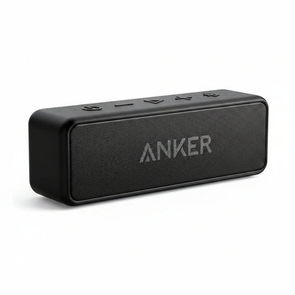 Anker Soundcore 2 Portable Bluetooth Speaker with Stereo Sound, Bluetooth 5, Bassup, IPX7 Waterproof, 24-Hour Playtime, Wireless, Speaker for Home, Outdoors, Travel