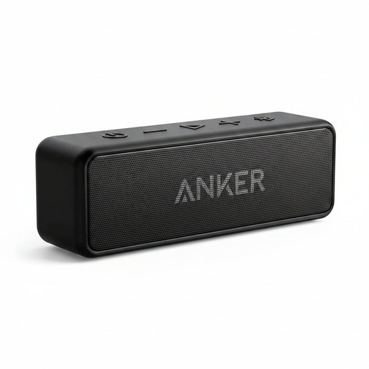 Anker Soundcore 2 Portable Bluetooth Speaker with Stereo Sound, Bluetooth 5, Bassup, IPX7 Waterproof, 24-Hour Playtime, Wireless, Speaker for Home, Outdoors, Travel