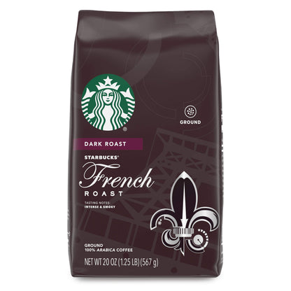 Starbucks Ground Coffee, Dark Roast Hot or Iced Coffee, Italian Roast, Six 18 oz Bags​
