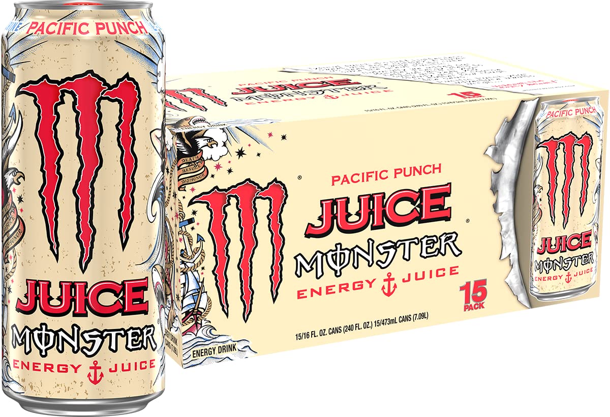 Monster Rehab Tea + Lemonade + Energy, Energy Drink 15.5 Ounce | Energy Iced Tea