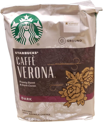 Starbucks Ground Coffee, Dark Roast Hot or Iced Coffee, Italian Roast, Six 18 oz Bags​