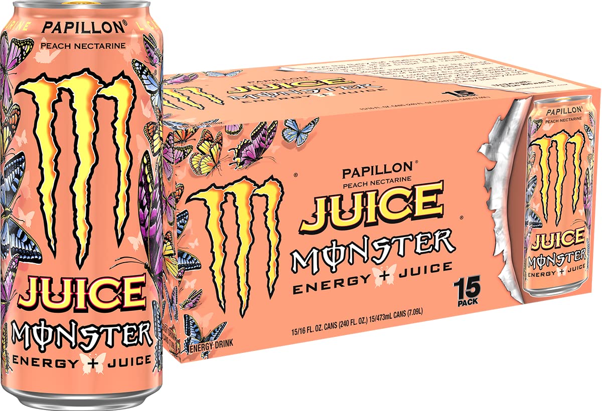 Monster Rehab Tea + Lemonade + Energy, Energy Drink 15.5 Ounce | Energy Iced Tea