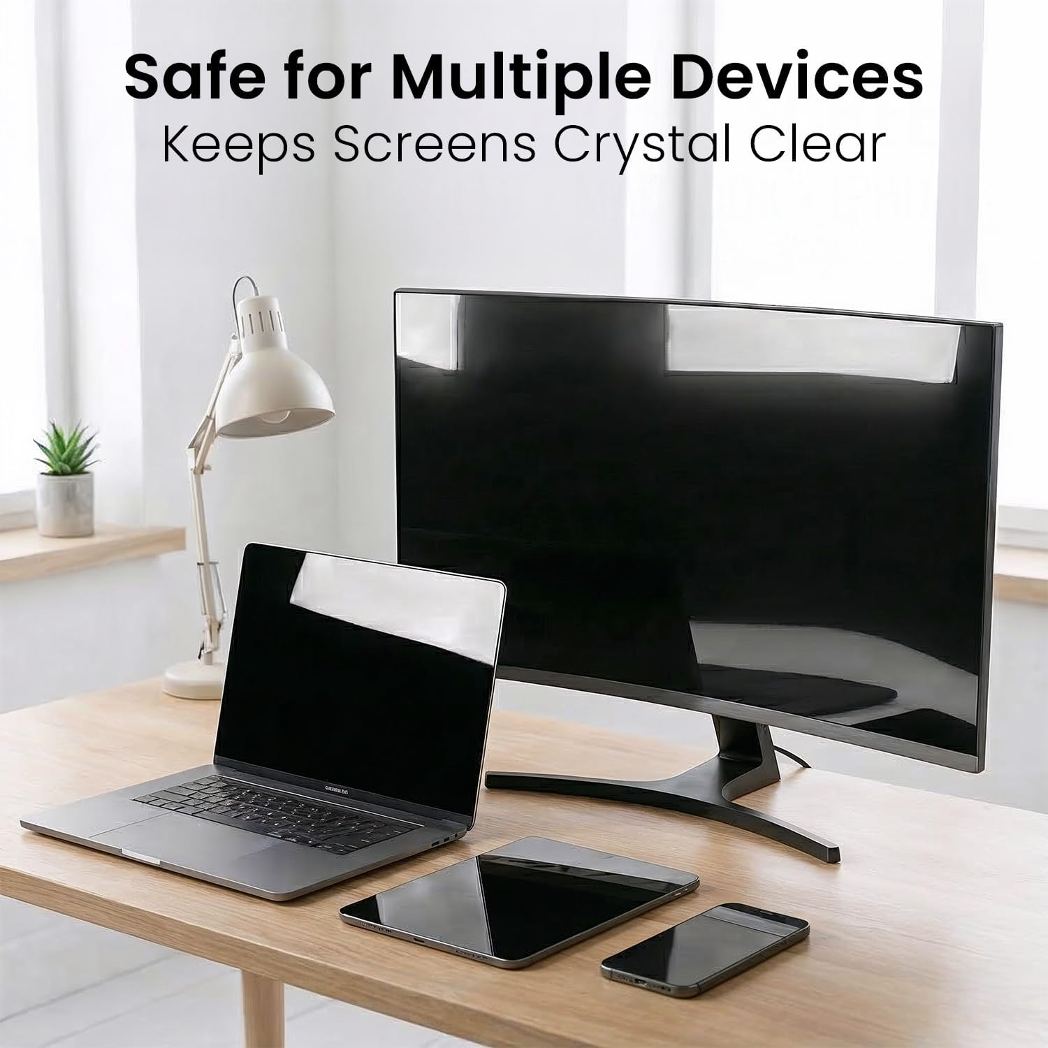 EVEO Screen Cleaner Spray - Large Screen Cleaner Bottle - TV Screen Cleaner, Computer Screen Cleaner, for Laptop, Phone, Ipad - Computer Cleaning kit Electronic Cleaner (1 Pack)