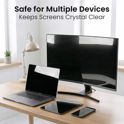 EVEO Screen Cleaner Spray - Large Screen Cleaner Bottle - TV Screen Cleaner, Computer Screen Cleaner, for Laptop, Phone, Ipad - Computer Cleaning kit Electronic Cleaner (1 Pack)