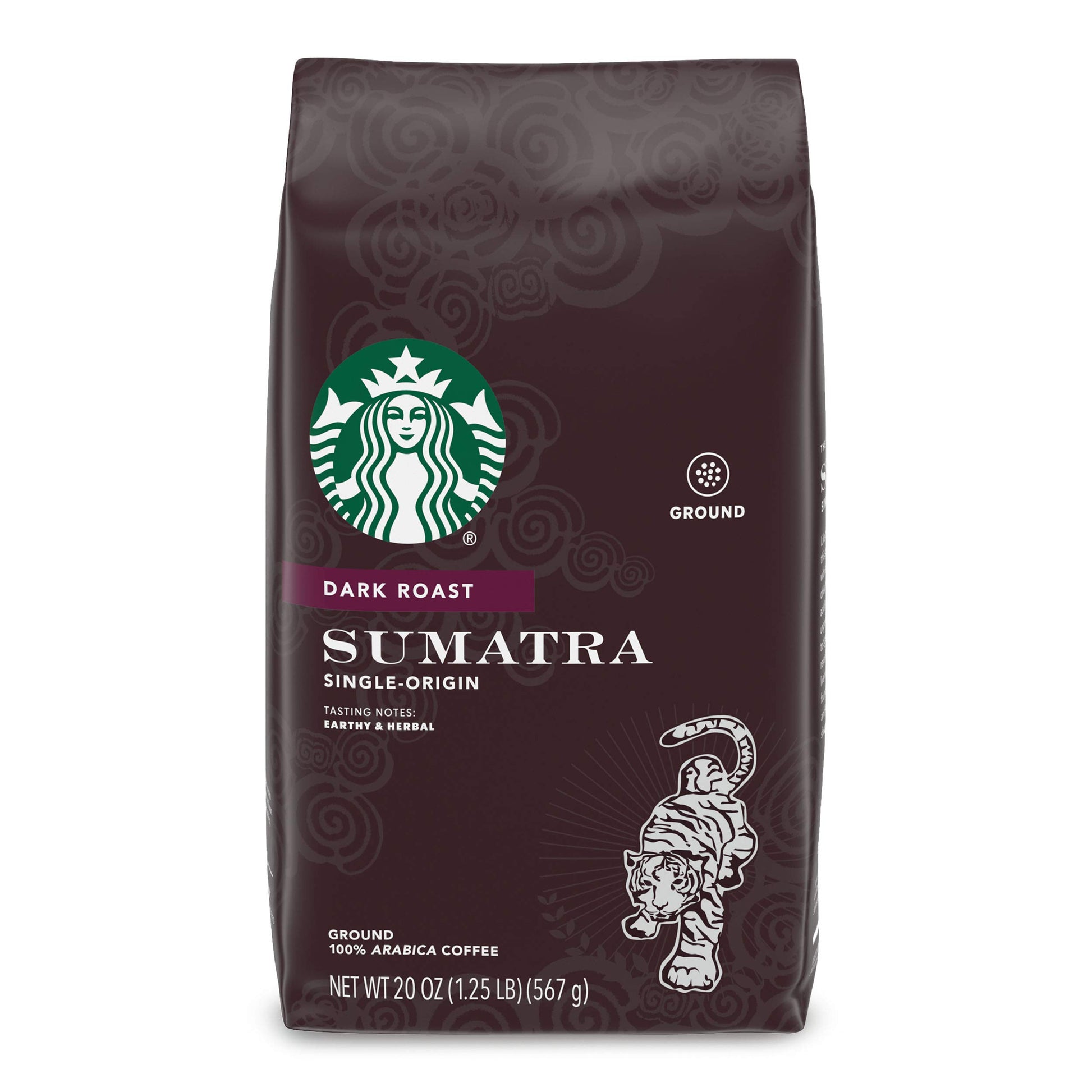 Starbucks Ground Coffee, Dark Roast Hot or Iced Coffee, Italian Roast, Six 18 oz Bags​