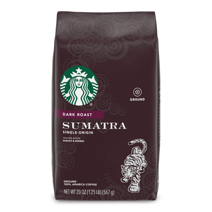 Starbucks Ground Coffee, Dark Roast Hot or Iced Coffee, Italian Roast, Six 18 oz Bags​