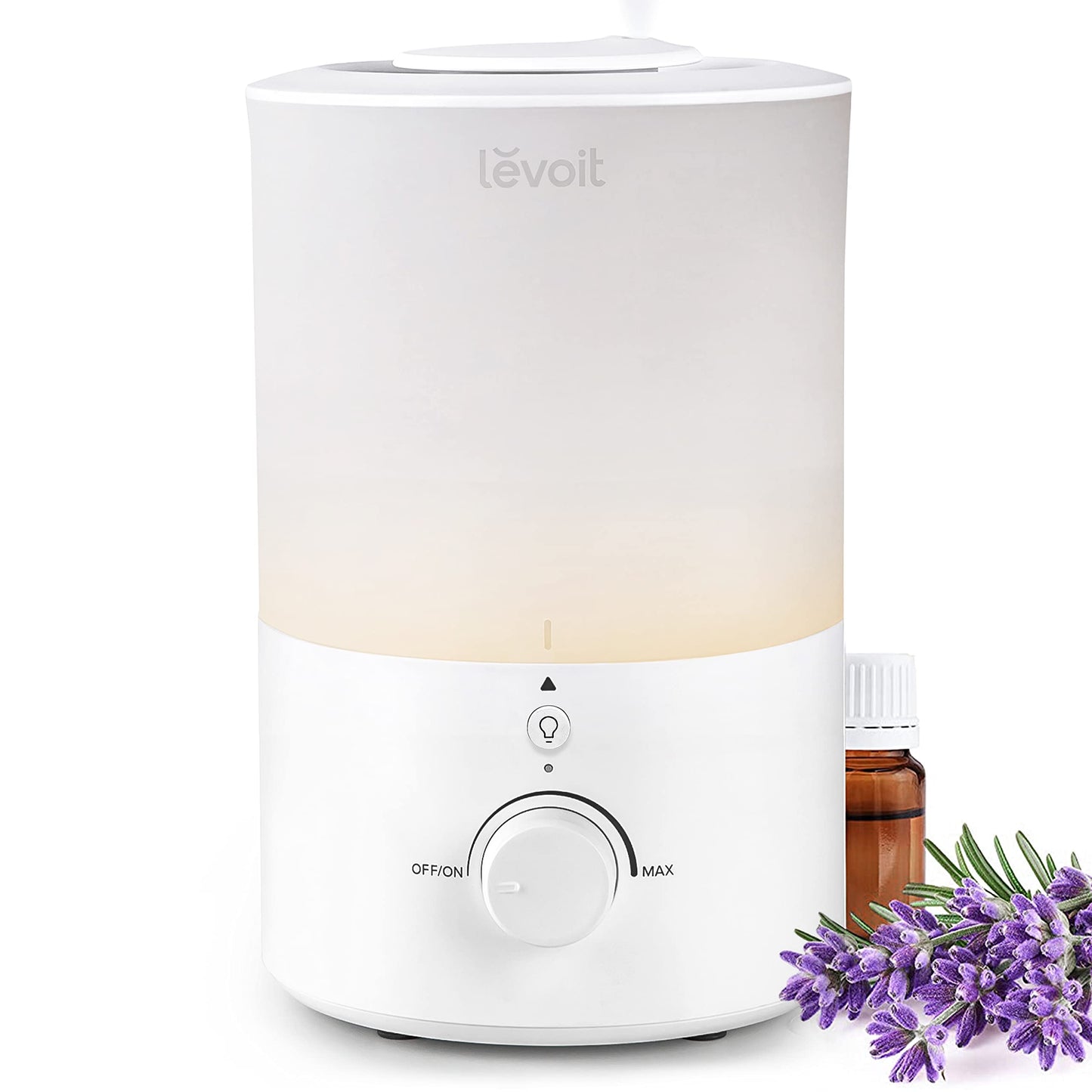 LEVOIT Top Fill Humidifiers for Bedroom, 2.5L Tank for Large Room, Easy to Fill & Clean, 28dB Quiet Cool Mist Air Humidifier for Home Baby Nursery & Plants, Auto Shut-off for Safety, 25H