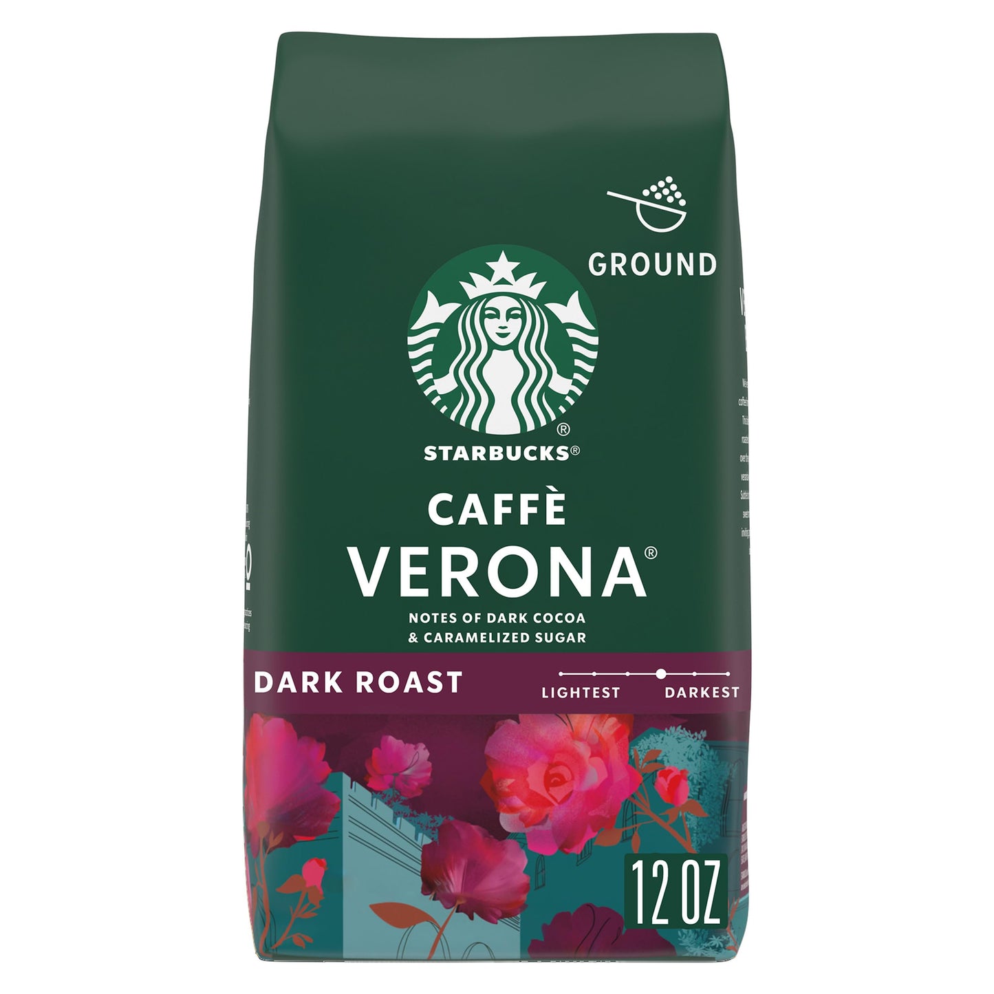 Starbucks Ground Coffee, Dark Roast Hot or Iced Coffee, Italian Roast, Six 18 oz Bags​