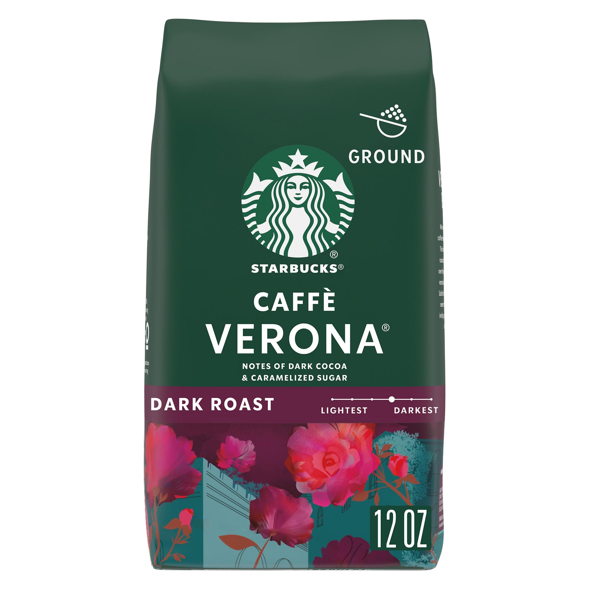 Starbucks Ground Coffee, Dark Roast Hot or Iced Coffee, Italian Roast, Six 18 oz Bags​