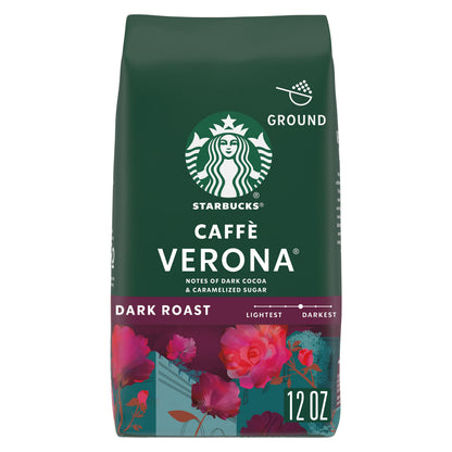 Starbucks Ground Coffee, Dark Roast Hot or Iced Coffee, Italian Roast, Six 18 oz Bags​