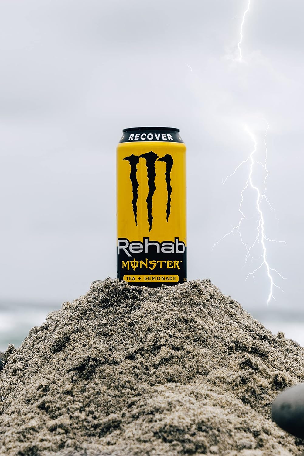 Monster Rehab Tea + Lemonade + Energy, Energy Drink 15.5 Ounce | Energy Iced Tea