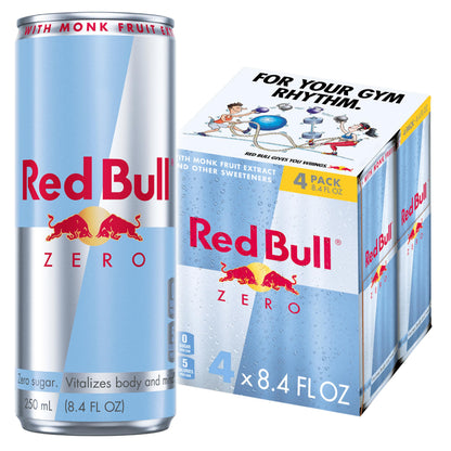 Red Bull Sugar Free Energy Drink with 80mg Caffeine plus Taurine & B Vitamins, 8.4 Fl Oz, Pack of 24 Cans